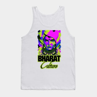 Bharat indian culture sticker style graphic illustration Tank Top